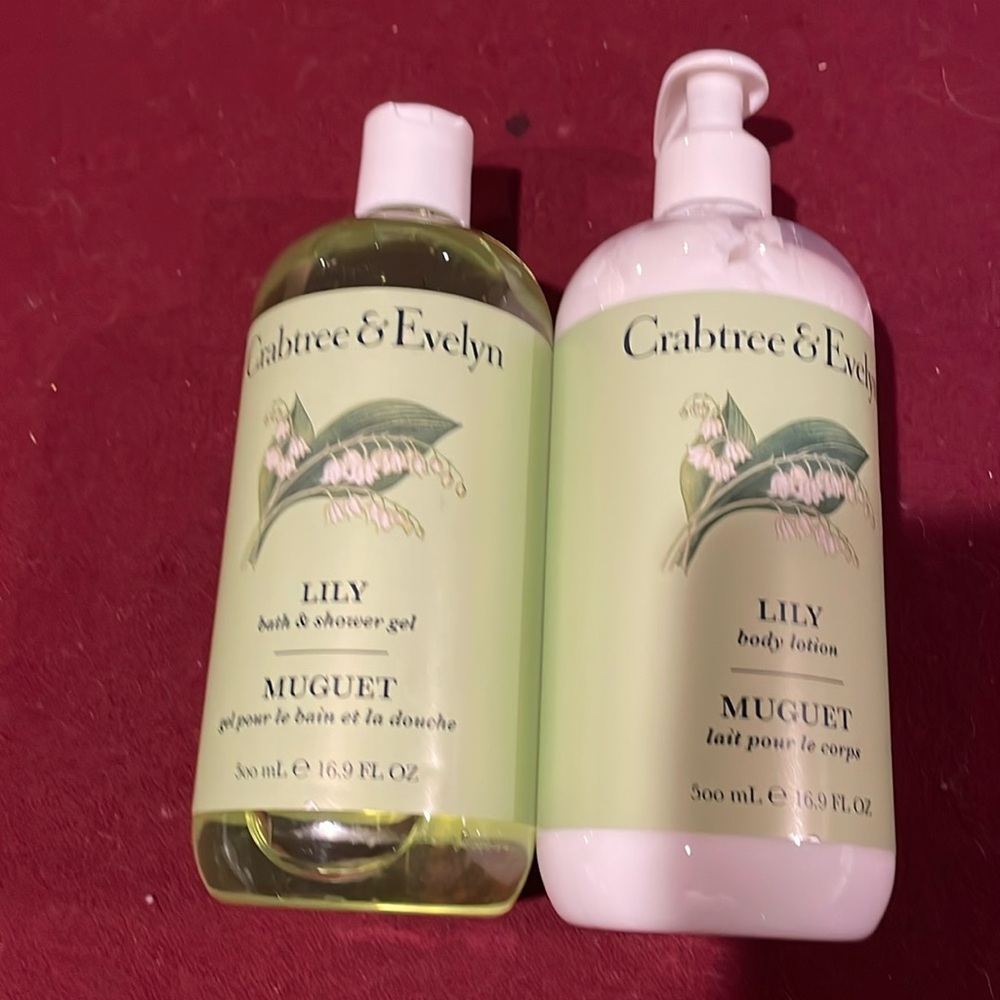 Crabtree & Evelyn, Lily, Bath Shower Gel, Body Lotion